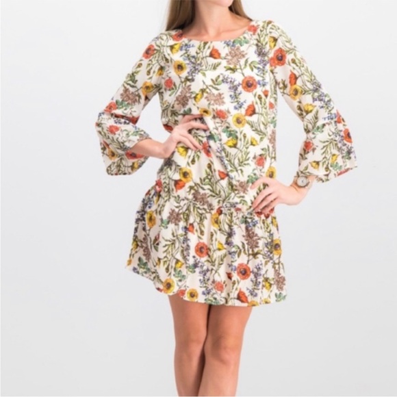Nicole Miller Studio Floral Tunic Dress - Picture 1 of 14